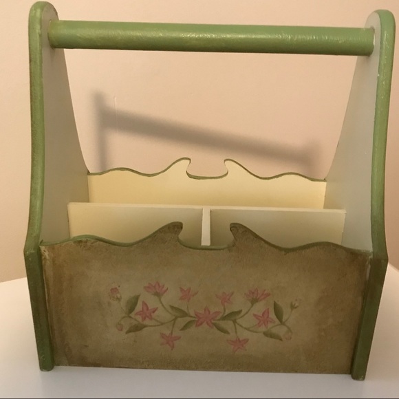 Decoline Handmade Botanical Wooden Organizer/DormDecor/Rustic/Boho/Farmhouse - Picture 2 of 6